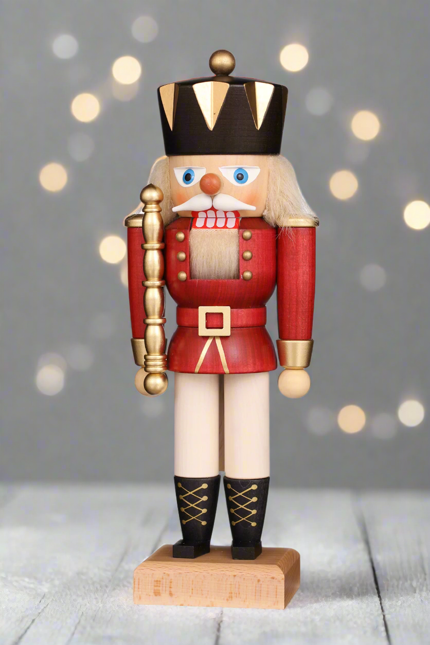 Nutcracker (Small) - King with Gloss Red Coat